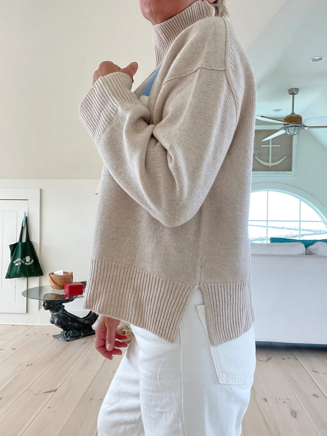 Retro Chic | Luxe Intarsia Turtleneck Sweater