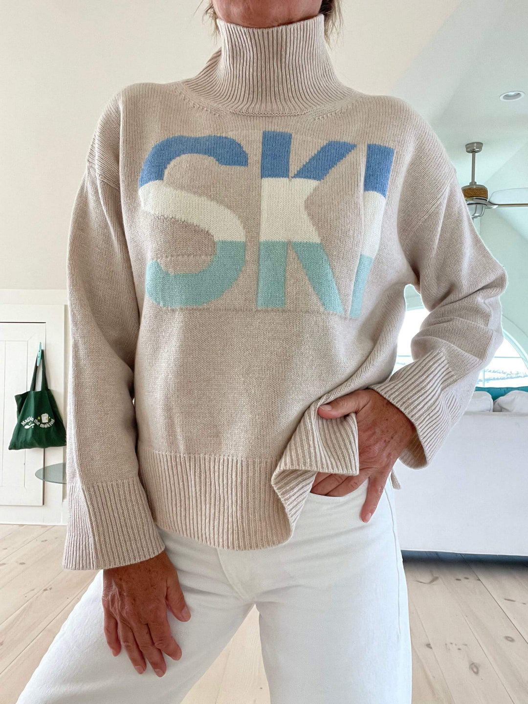 Retro Chic | Luxe Intarsia Turtleneck Sweater