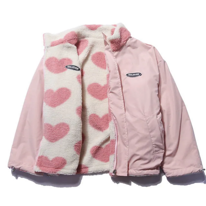 Olivia™️ | Reversible Heart Coat - Exclusive Collection