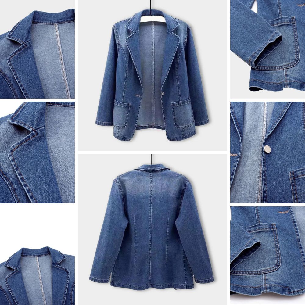 Mela - Stylish denim blazer