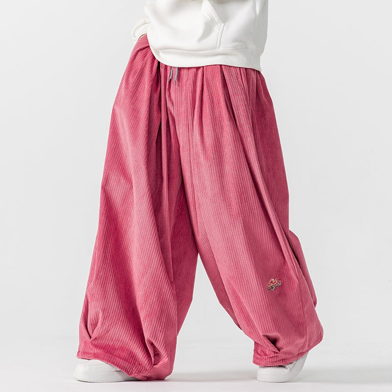 Ultimate Comfort Wide-Leg Corduroy Sweatpants