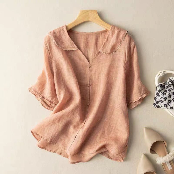 Leah | Float Linen Top