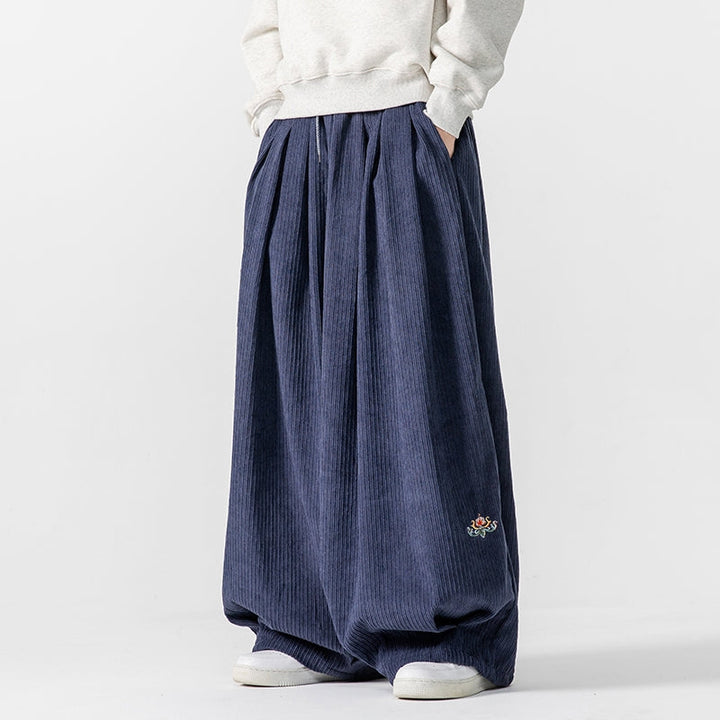 Ultimate Comfort Wide-Leg Corduroy Sweatpants