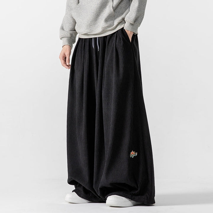 Ultimate Comfort Wide-Leg Corduroy Sweatpants