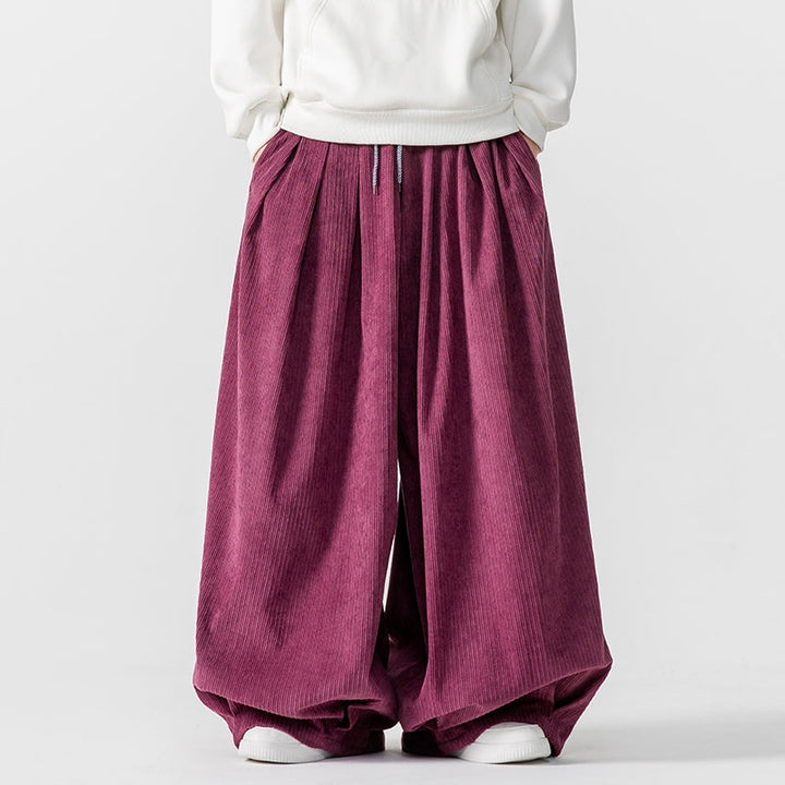 Ultimate Comfort Wide-Leg Corduroy Sweatpants