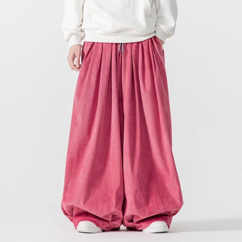 Ultimate Comfort Wide-Leg Corduroy Sweatpants