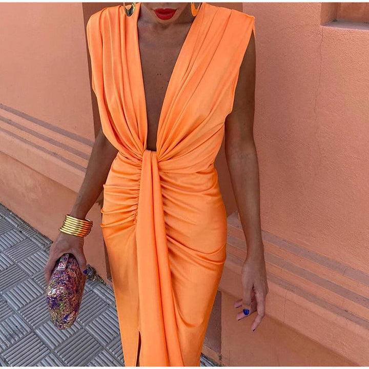 Cruella™ | Deep Neck Dress