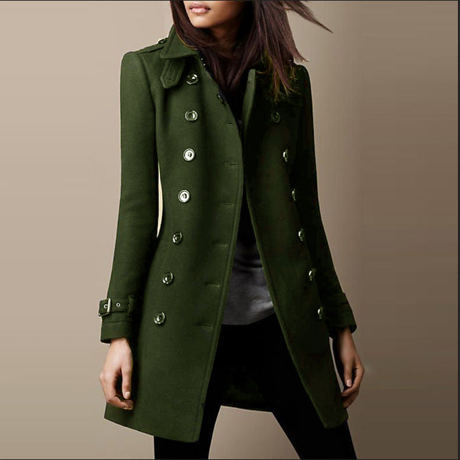 Mia™ - Classic Buttoned Overcoat
