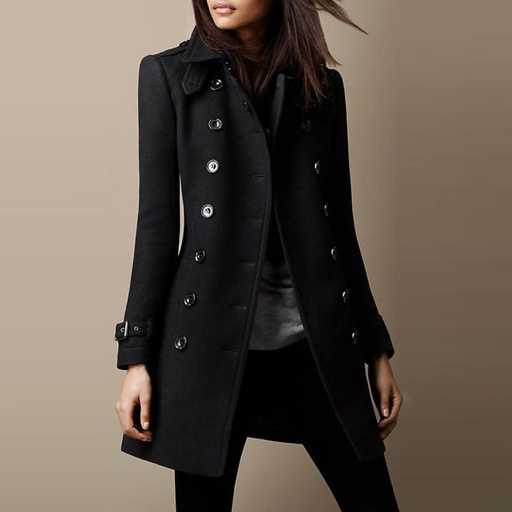Mia™ - Classic Buttoned Overcoat