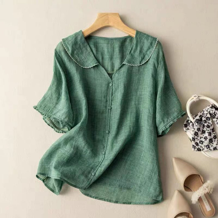 Leah | Float Linen Top