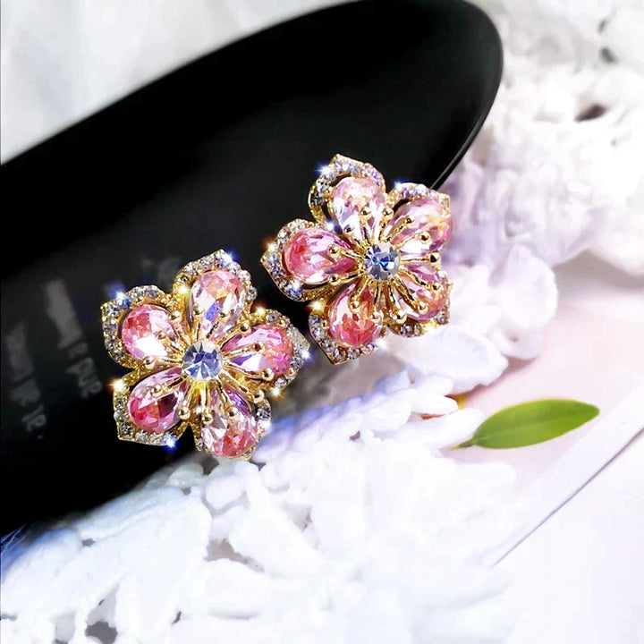 Multicolored Zirconia Earrings in Silver