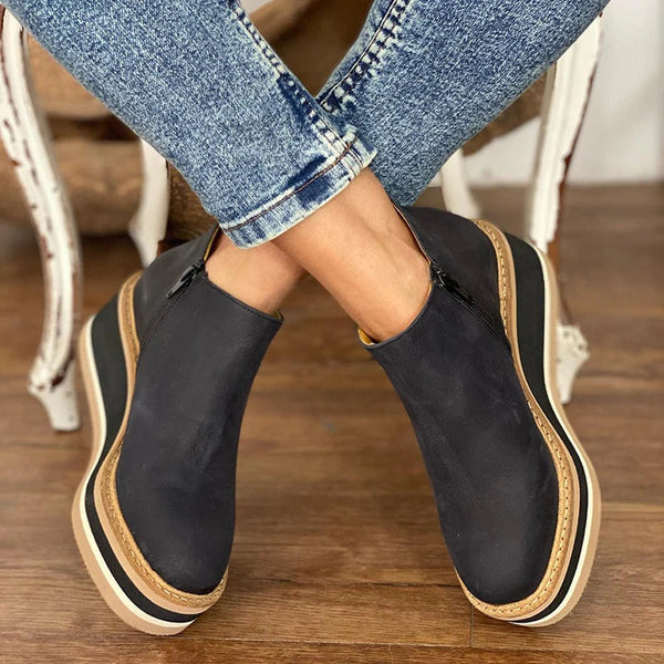 Elara™ - Elevate Platform Ankle Boots