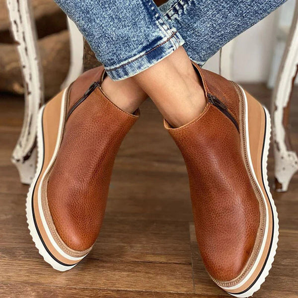 Elara™ - Elevate Platform Ankle Boots