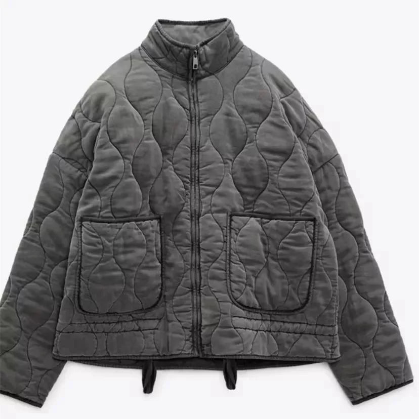 Zara | Retro Quilted Cotton Jacket