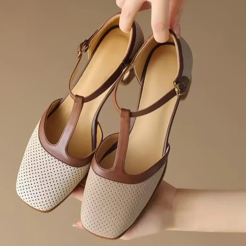 Isa Mid Heel Shoes