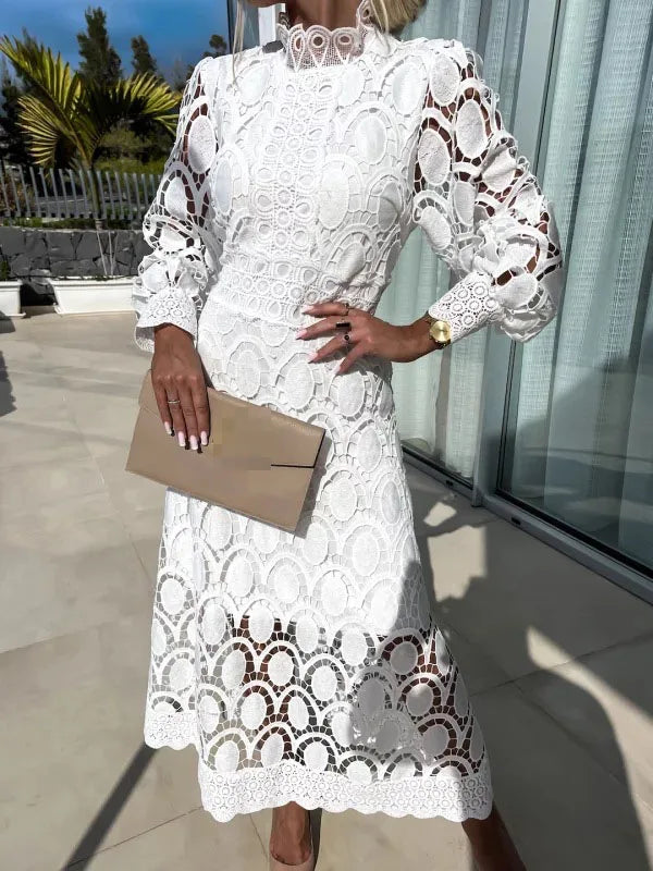 Elena Graceful Lace Dress
