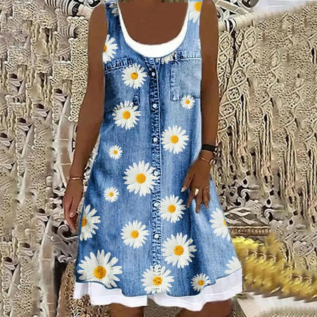 Valo - Soft Elegant Denim Dress