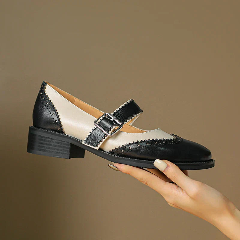 Sar Miana Leather Mary Janes