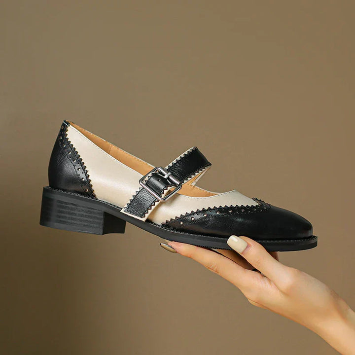 Sar Miana Leather Mary Janes