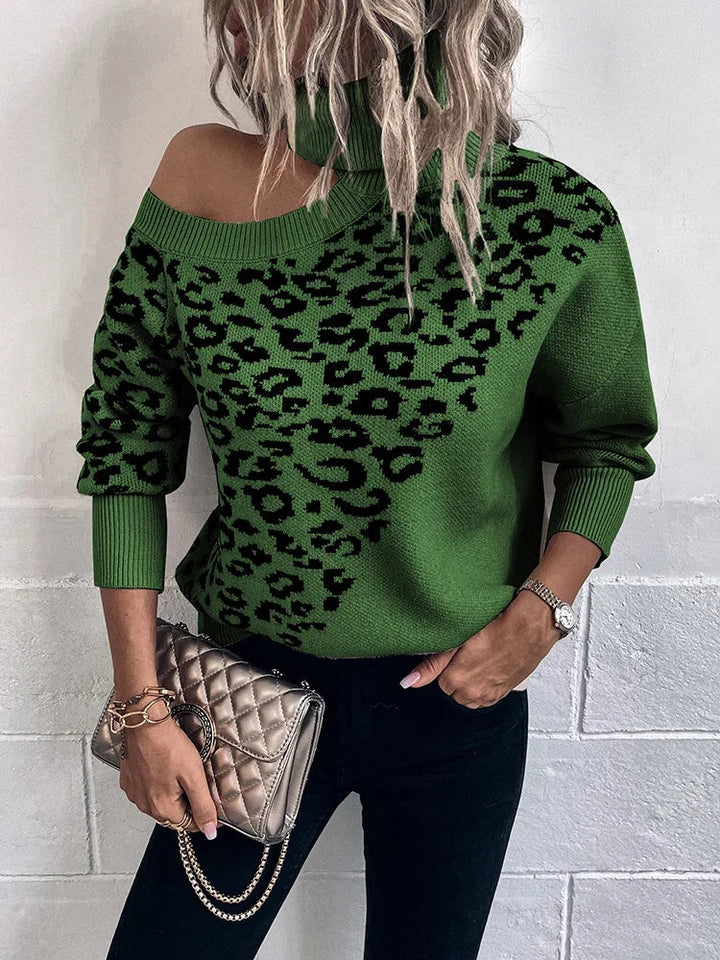 Marielle™ Leopard Drop Shoulder Sweater