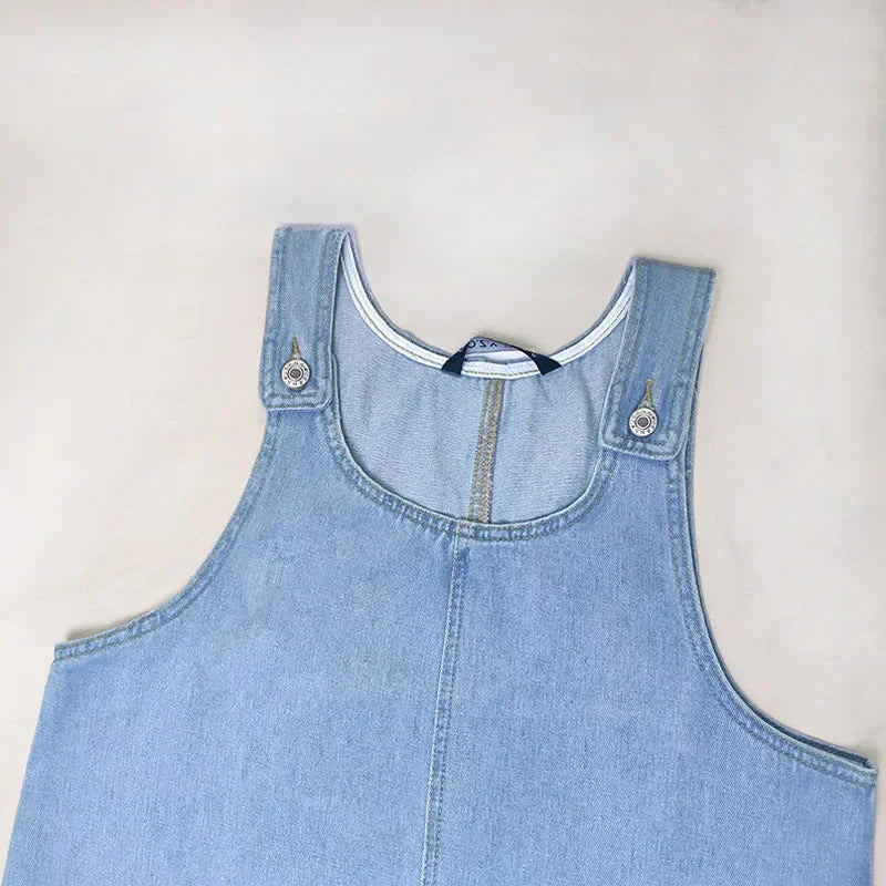 Sandy - Practical Light Denim Dress