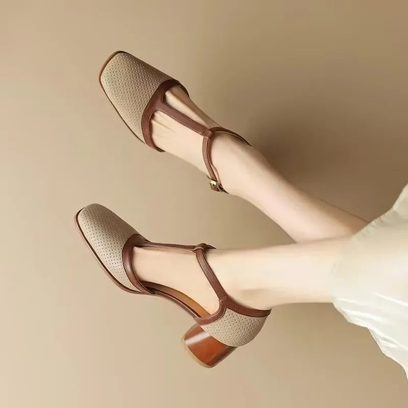 Isa Mid Heel Shoes