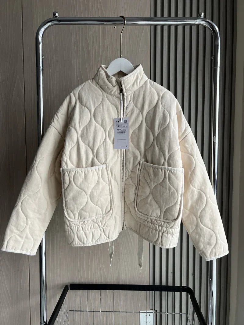 Zara | Retro Quilted Cotton Jacket