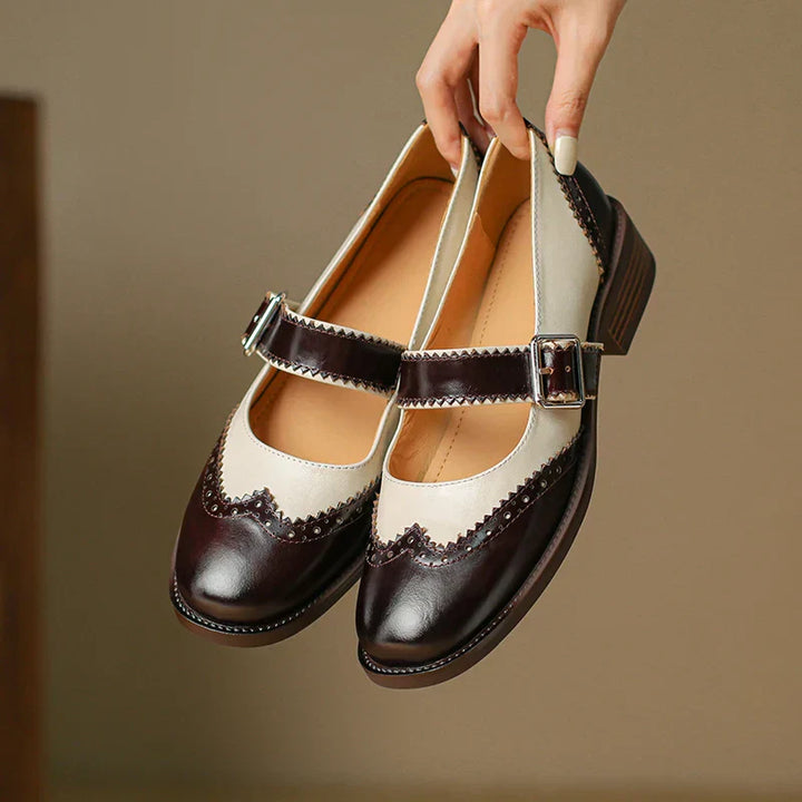 Sar Miana Leather Mary Janes