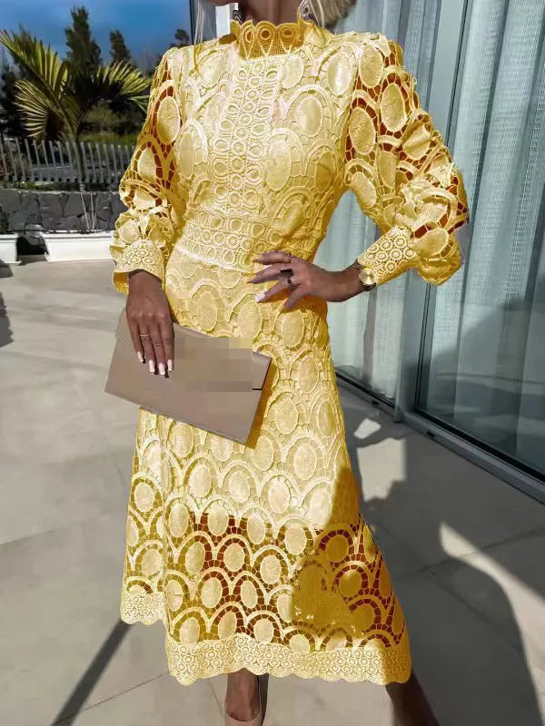 Elena Graceful Lace Dress