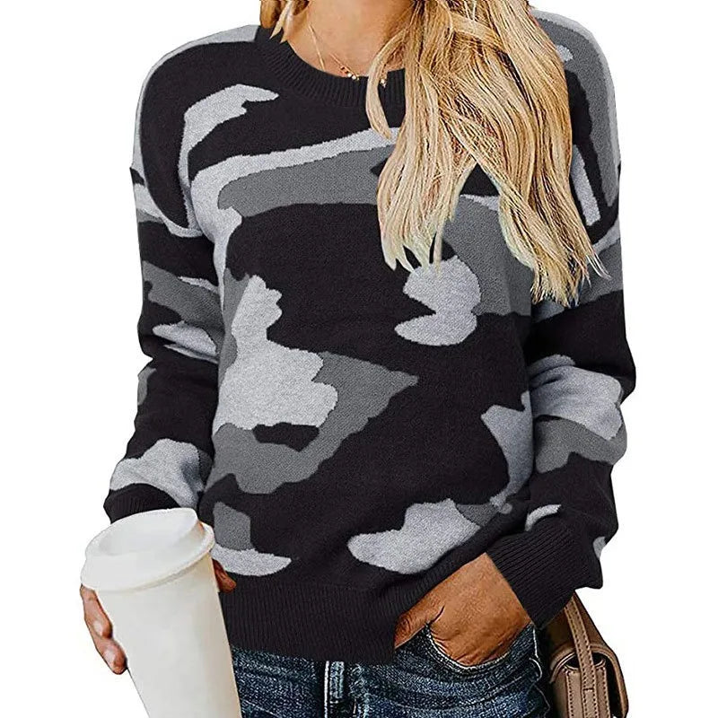 Hailey™ Leopard Camouflage Knitwear