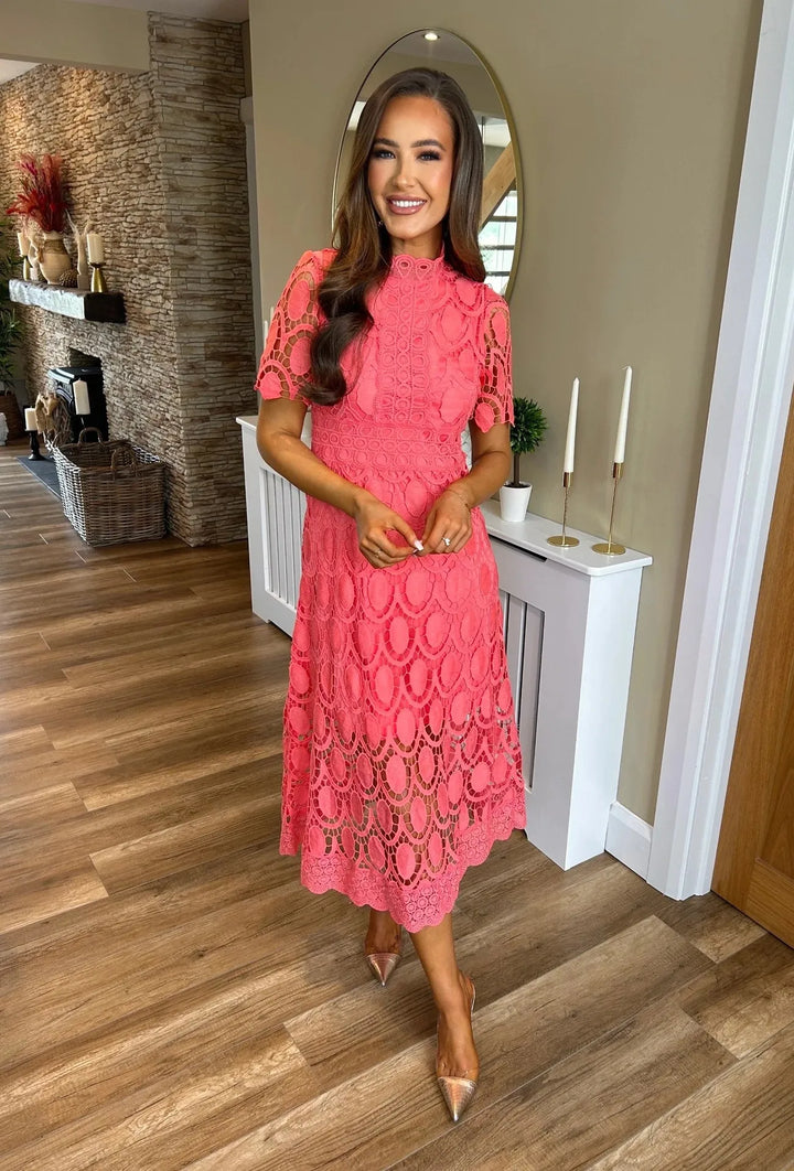 Elena Graceful Lace Dress