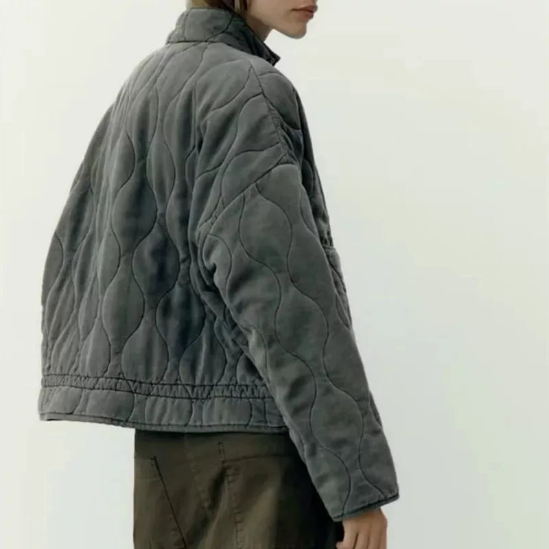 Zara | Retro Quilted Cotton Jacket