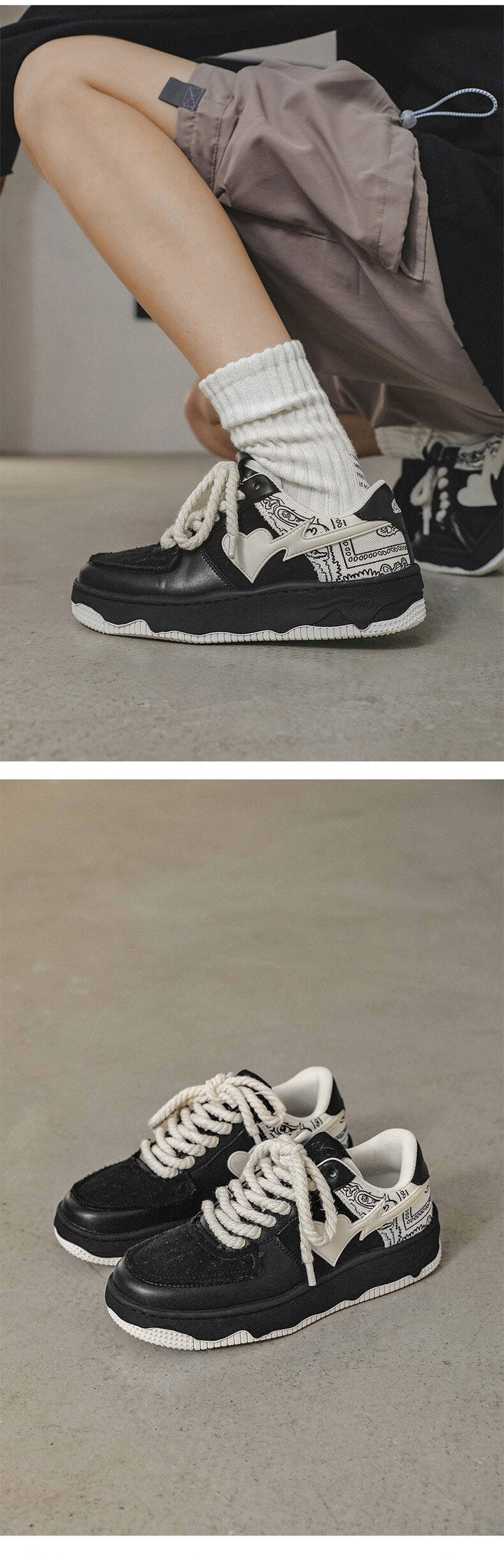 Black Sneakers VS Heart
