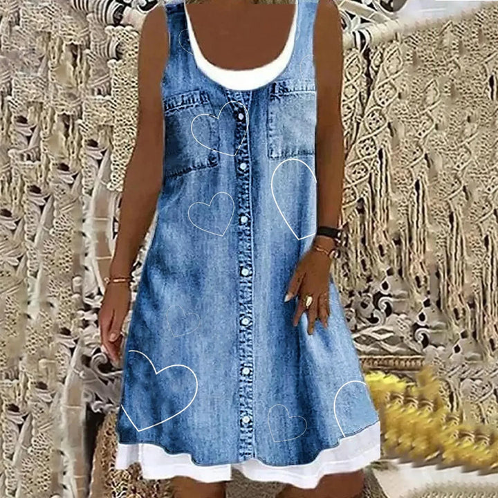 Valo - Soft Elegant Denim Dress