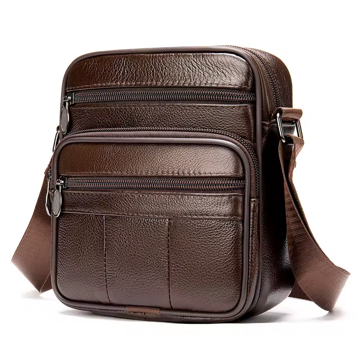 Franco | Sleek Leather Shoulder Bag for the Modern Man