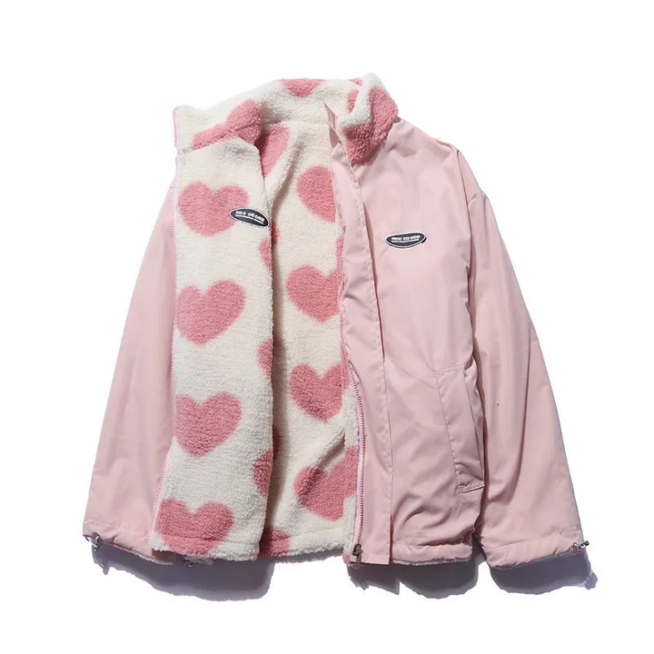 Olivia™️ | Reversible Heart Coat - Exclusive Collection