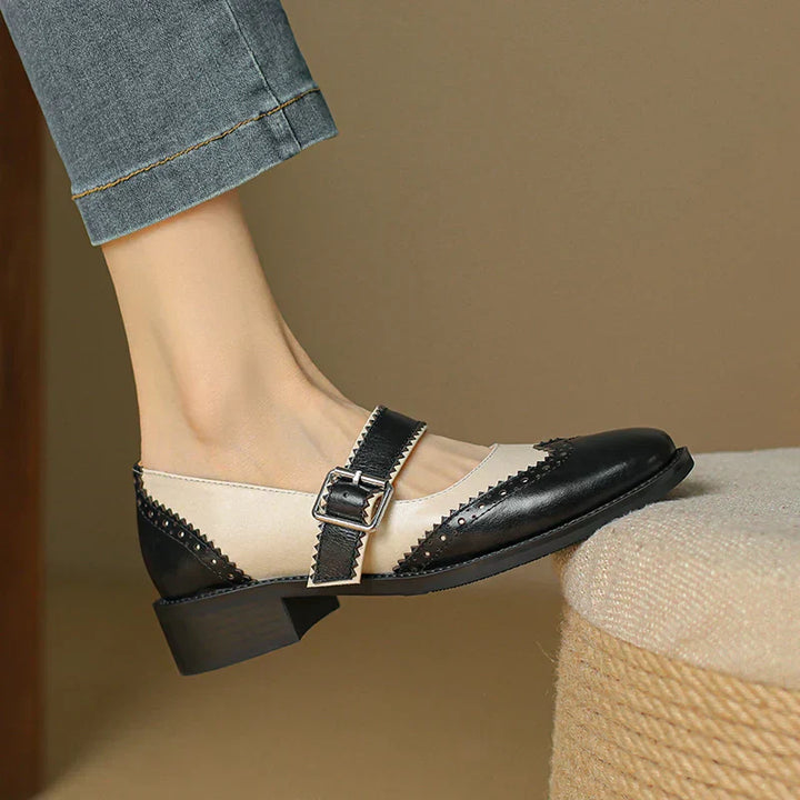 Sar Miana Leather Mary Janes