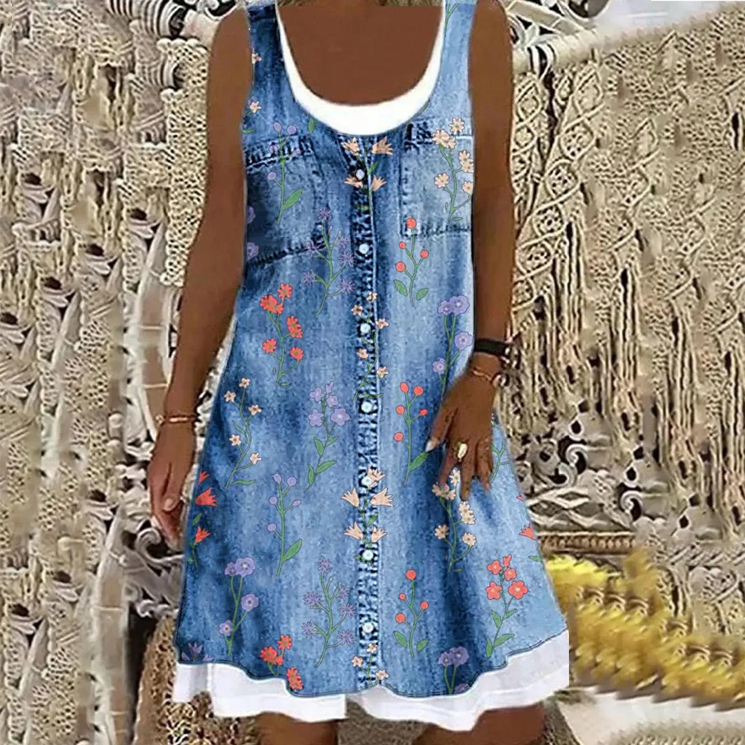Valo - Soft Elegant Denim Dress