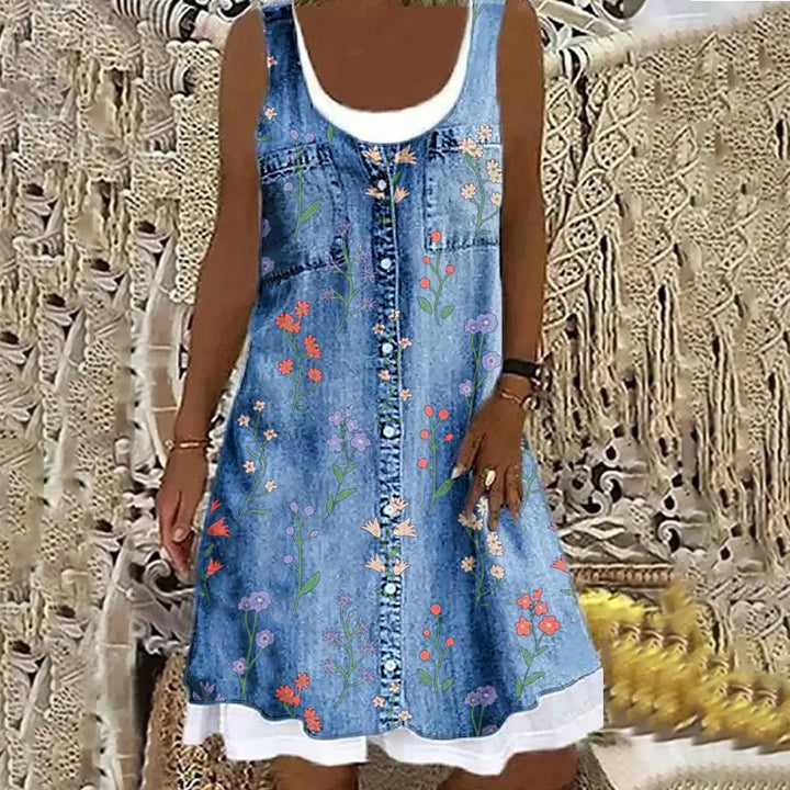 Valo - Soft Elegant Denim Dress