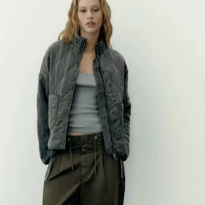 Zara | Retro Quilted Cotton Jacket