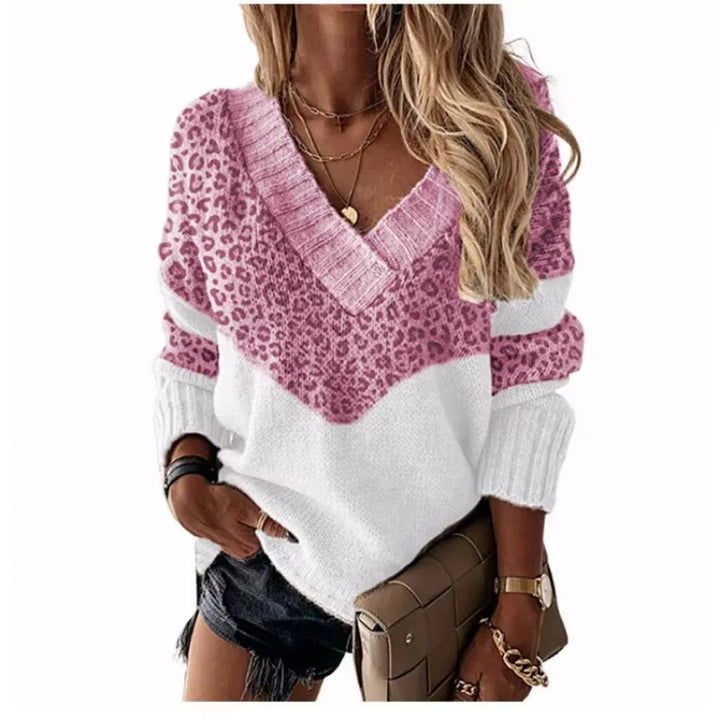 Tanya™ Leopard V-Neck Sweater