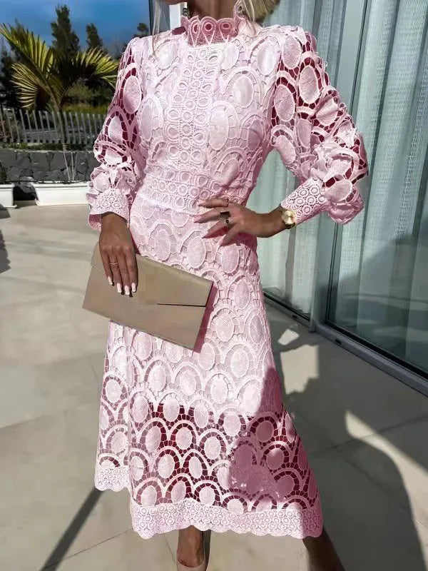 Elena Graceful Lace Dress