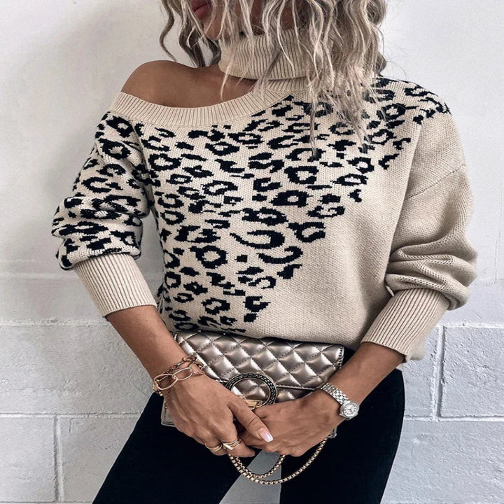Marielle™ Leopard Drop Shoulder Sweater