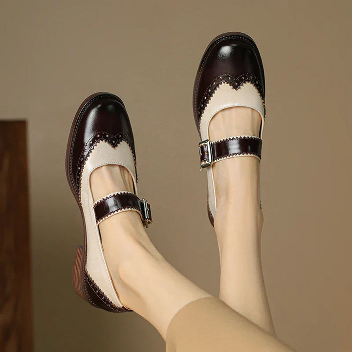 Sar Miana Leather Mary Janes