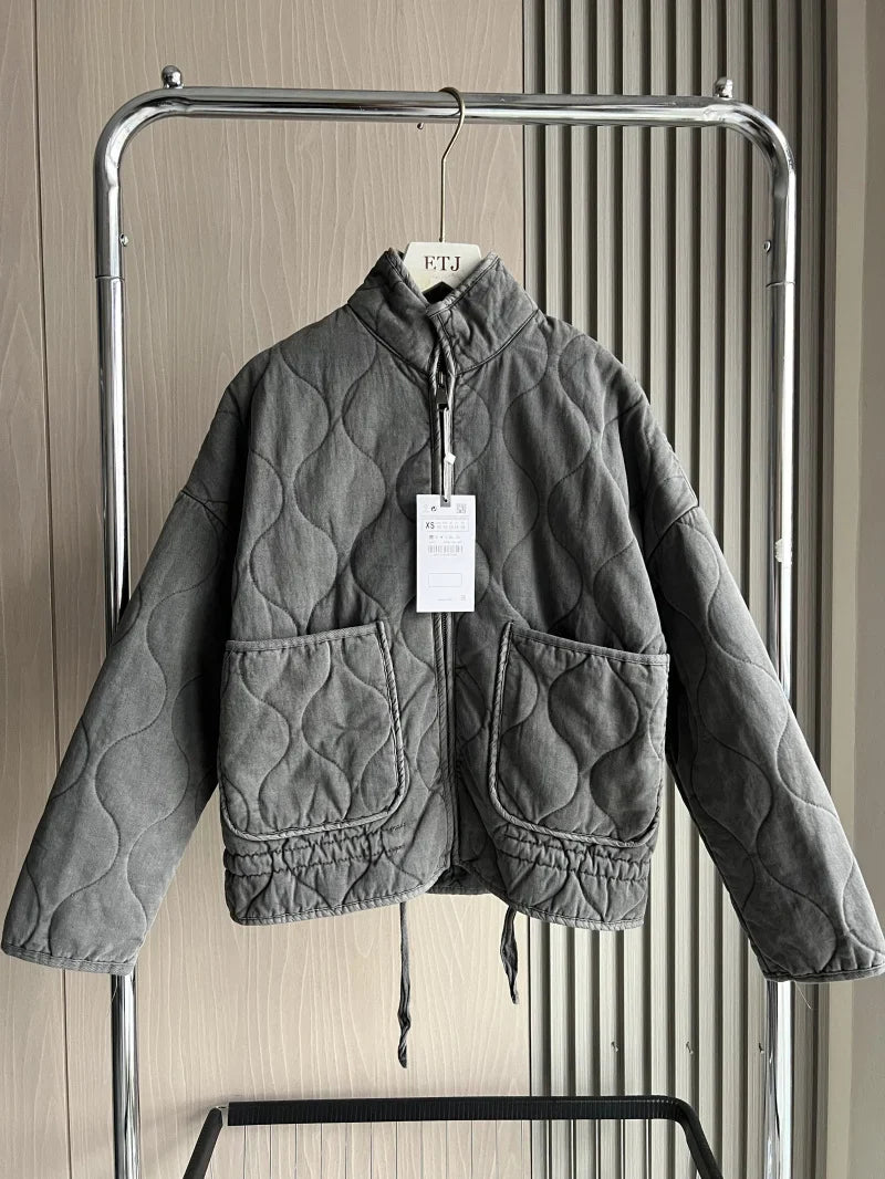 Zara | Retro Quilted Cotton Jacket