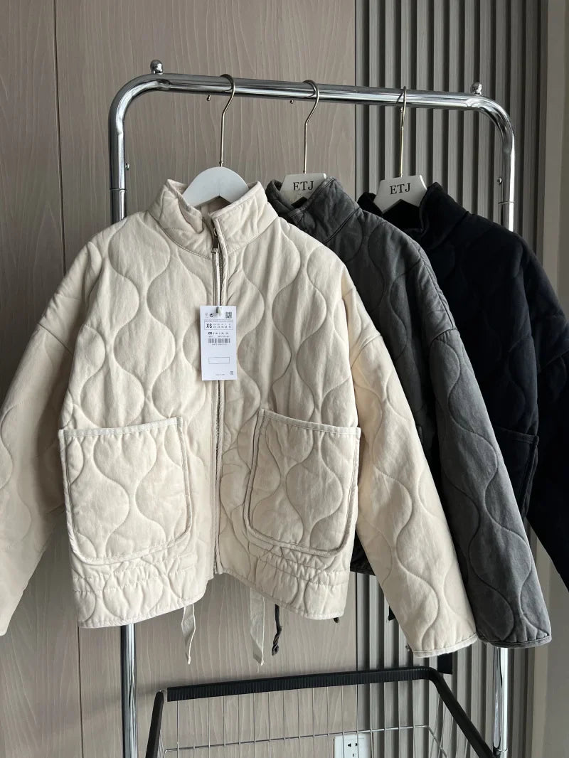 Zara | Retro Quilted Cotton Jacket