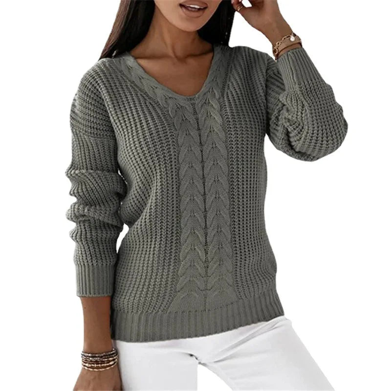Yassi™ V-Neck Knit Sweater