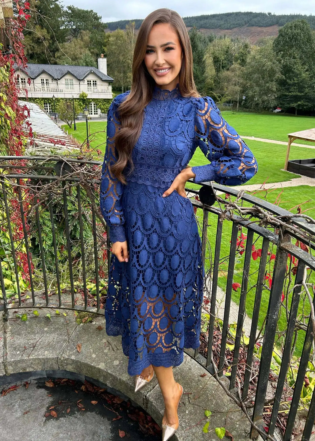 Elena Graceful Lace Dress