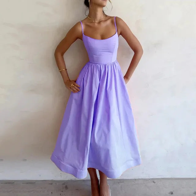 Jolie Satin Summer Dress