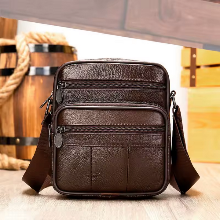 Franco | Sleek Leather Shoulder Bag for the Modern Man